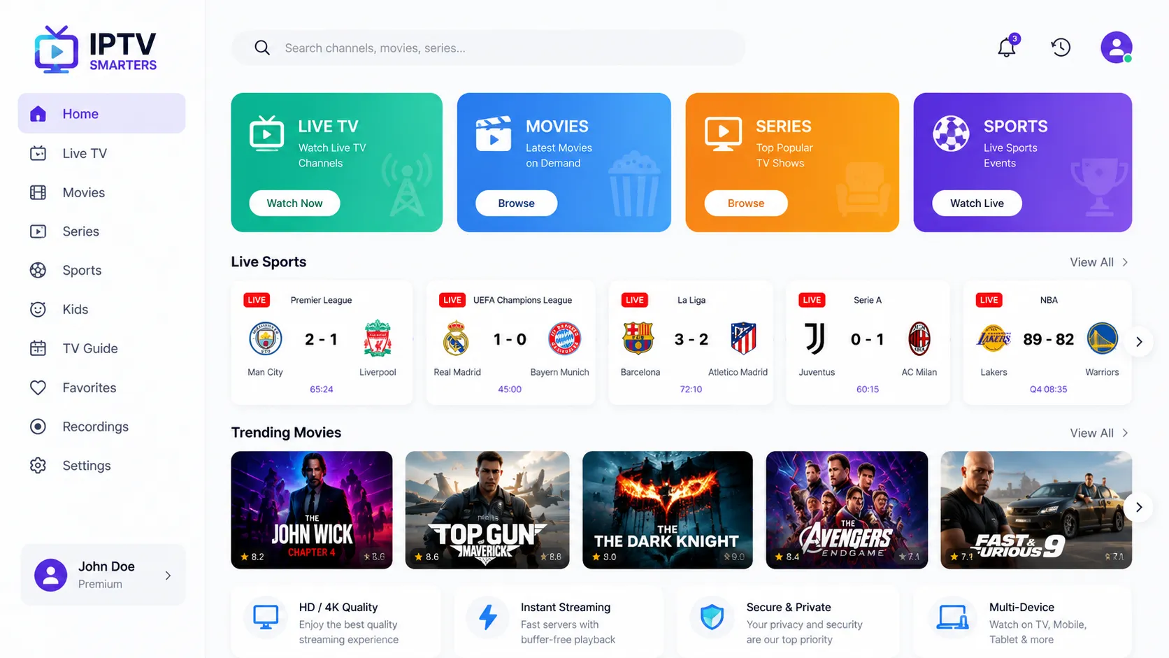 Top IPTV providers for US viewers